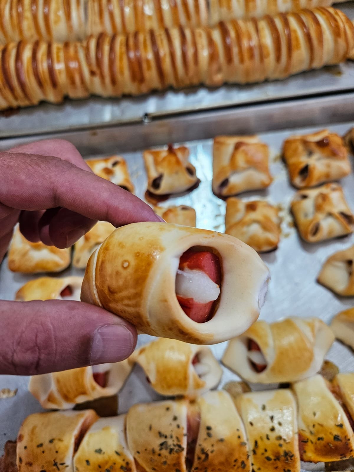 Salgados assados artesanais